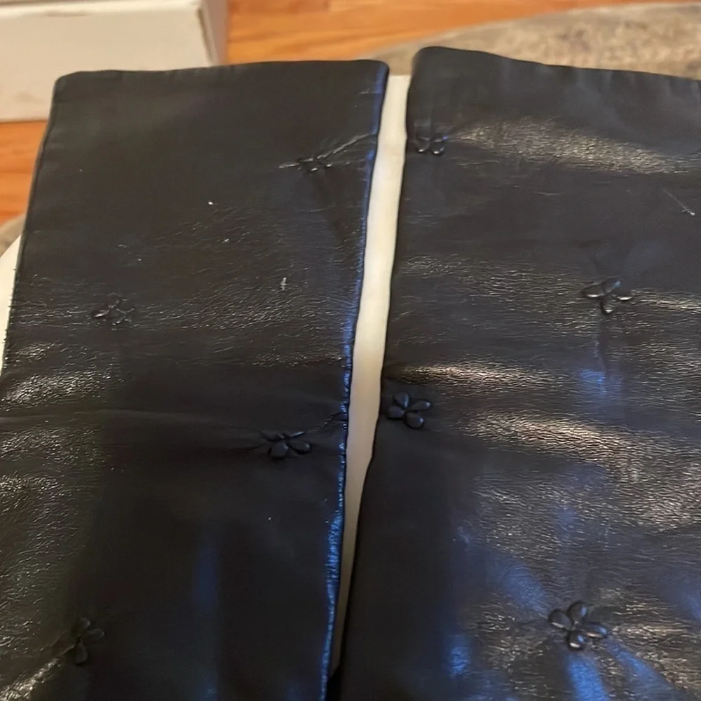 VINTAGE LONG LEATHER GLOVES SZ M